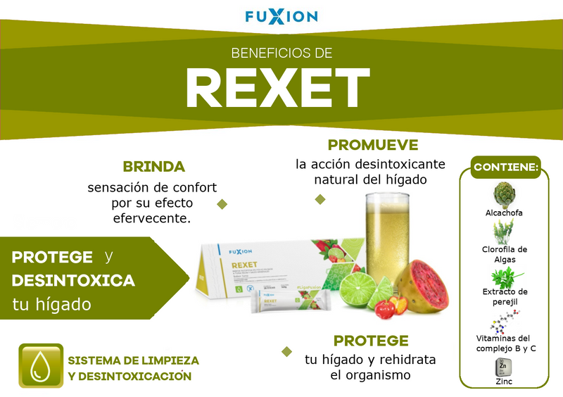 REXET (DESINTOXICANTE HEPÁTICO) X28 STICKS -  FUXION